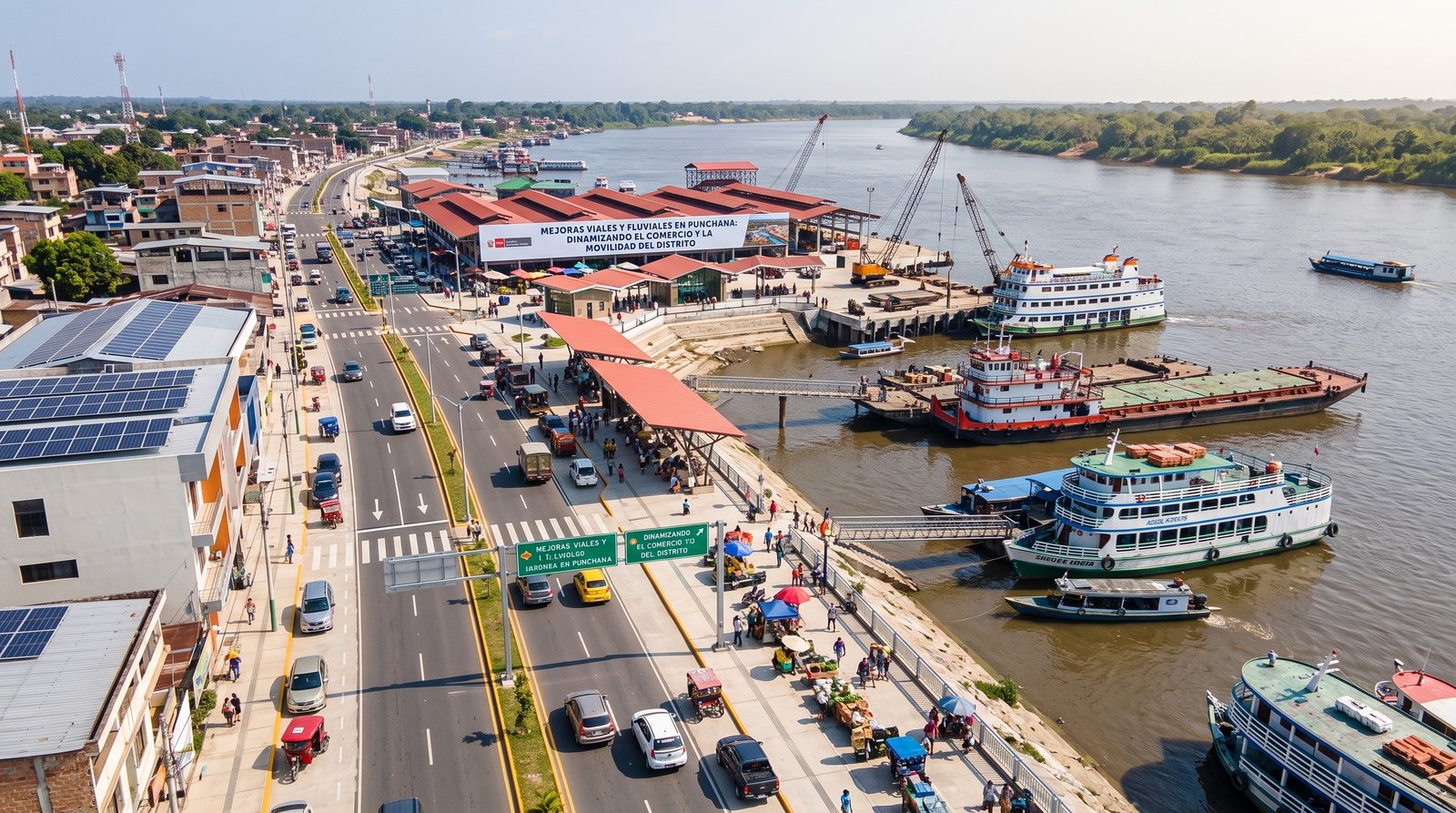 Infraestructura vial y fluvial